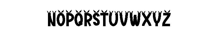 Small Wings Font LOWERCASE