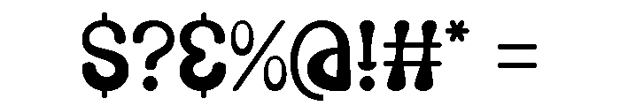 Smart Chunky Font OTHER CHARS
