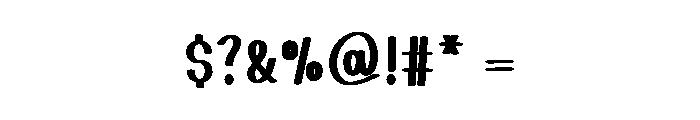 Smart Handmade Font OTHER CHARS