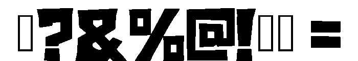 Smash Block Regular Font OTHER CHARS