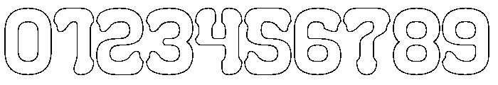 Smile Back-Hollow Font OTHER CHARS
