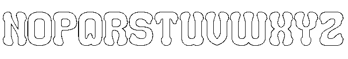 Smile Back-Hollow Font UPPERCASE