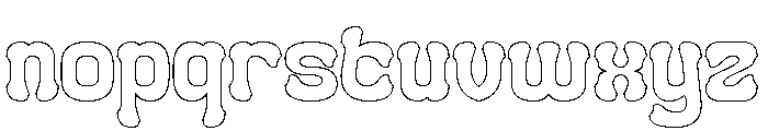 Smile Back-Hollow Font LOWERCASE