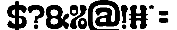 Smile Back-Light Font OTHER CHARS