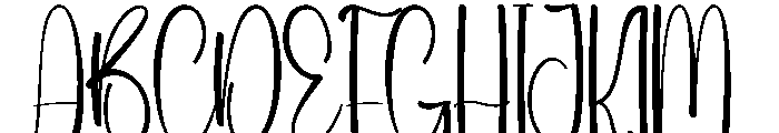 Smile January Font UPPERCASE