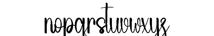 Smile January Font LOWERCASE