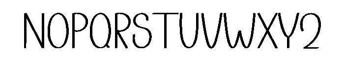 Smile October Font LOWERCASE