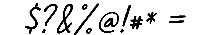 SmileDreamSansSlant Font OTHER CHARS