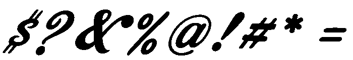SmileDreamSlant Font OTHER CHARS