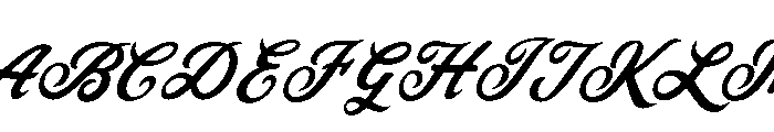 SmileDreamSlant Font UPPERCASE