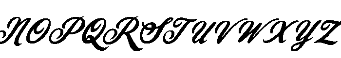 SmileDreamSlant Font UPPERCASE