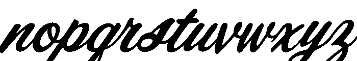 SmileDreamSlant Font LOWERCASE