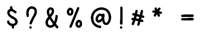 Smiley Funnyboo Monoline Font OTHER CHARS