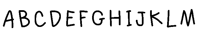 Smiley Funnyboo Monoline Font UPPERCASE