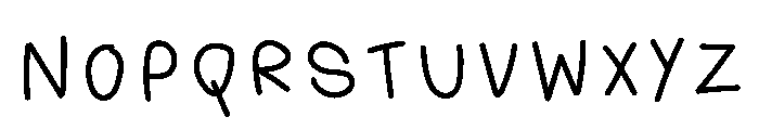 Smiley Funnyboo Monoline Font UPPERCASE