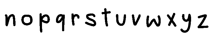 Smiley Funnyboo Monoline Font LOWERCASE