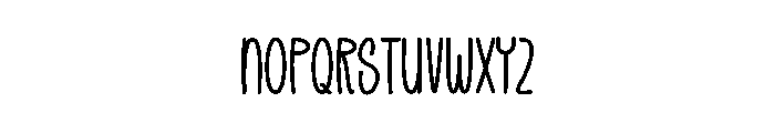Smiley Night Font LOWERCASE