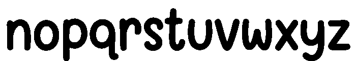 Smiley Pop Font LOWERCASE