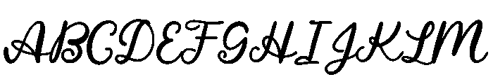 Smiley Script Font UPPERCASE
