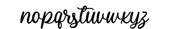 Smiley Script Font LOWERCASE
