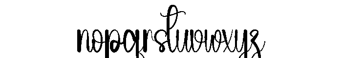 Smiley Valentine Font LOWERCASE