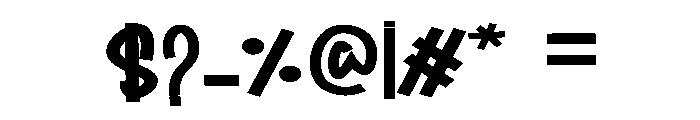Smith Break Font OTHER CHARS