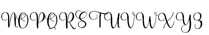 Smitha Juliete Regular Font UPPERCASE