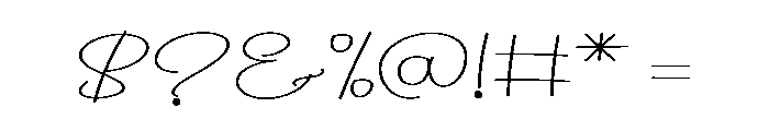 Smitten Buster Font OTHER CHARS