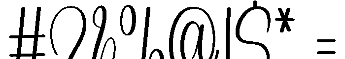 Smooth Beautiful Font OTHER CHARS
