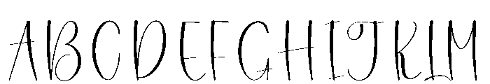 Smooth Beautiful Font UPPERCASE