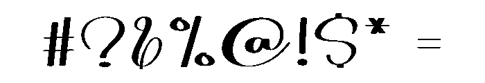 Smooth Delightful Font OTHER CHARS