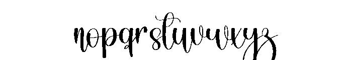 Smooth Delightful Font LOWERCASE