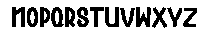 Smooth Hackers Font LOWERCASE