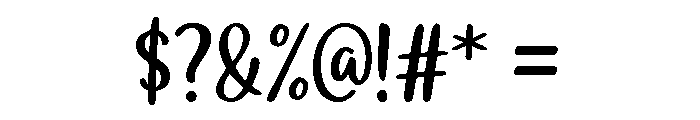 Smooth Handwriting Font OTHER CHARS