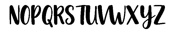 Smooth Handwriting Font UPPERCASE