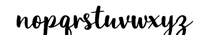Smooth Handwriting Font LOWERCASE
