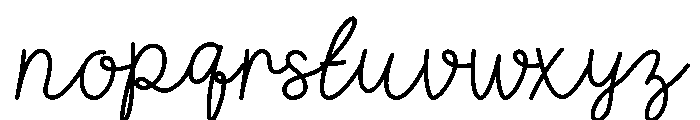 Smooth Ink Bold Font LOWERCASE