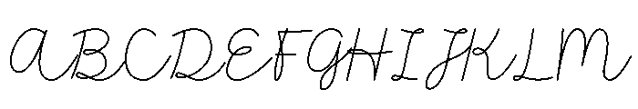 Smooth Ink Font UPPERCASE