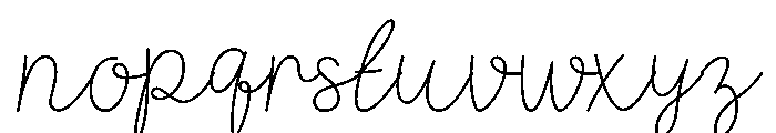 Smooth Ink Font LOWERCASE