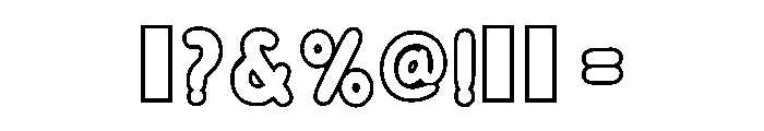 Smooth Lines Regular Font OTHER CHARS