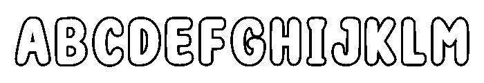 Smooth Lines Regular Font UPPERCASE