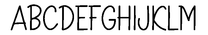 Smooth Minimalist Font UPPERCASE