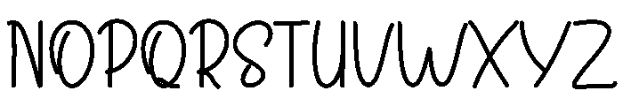 Smooth Minimalist Font UPPERCASE