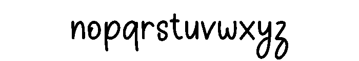 Smooth Minimalist Font LOWERCASE