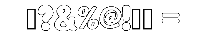 Smooth Outline Regular Font OTHER CHARS