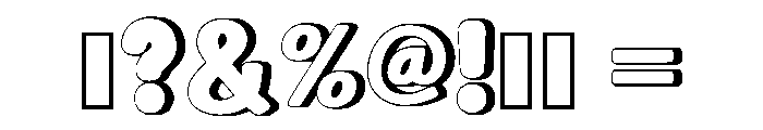 Smooth Shadow Regular Font OTHER CHARS