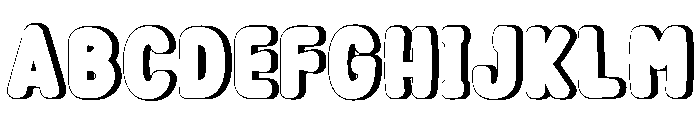 Smooth Shadow Regular Font UPPERCASE
