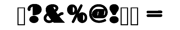 Smooth Tropical Regular Font OTHER CHARS