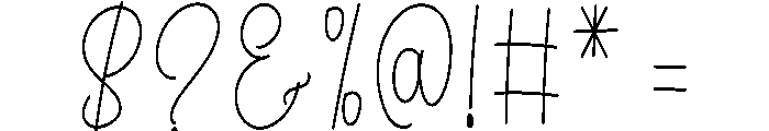 Smooth Valentine Font OTHER CHARS