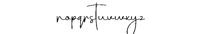 Smooth Valentine Font LOWERCASE